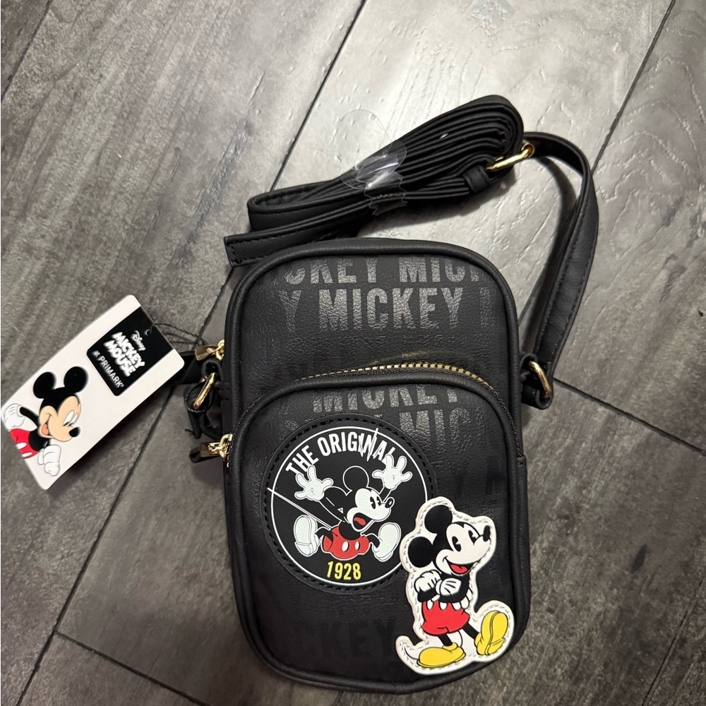Primark Black Mickey Mouse Crossbody Bag